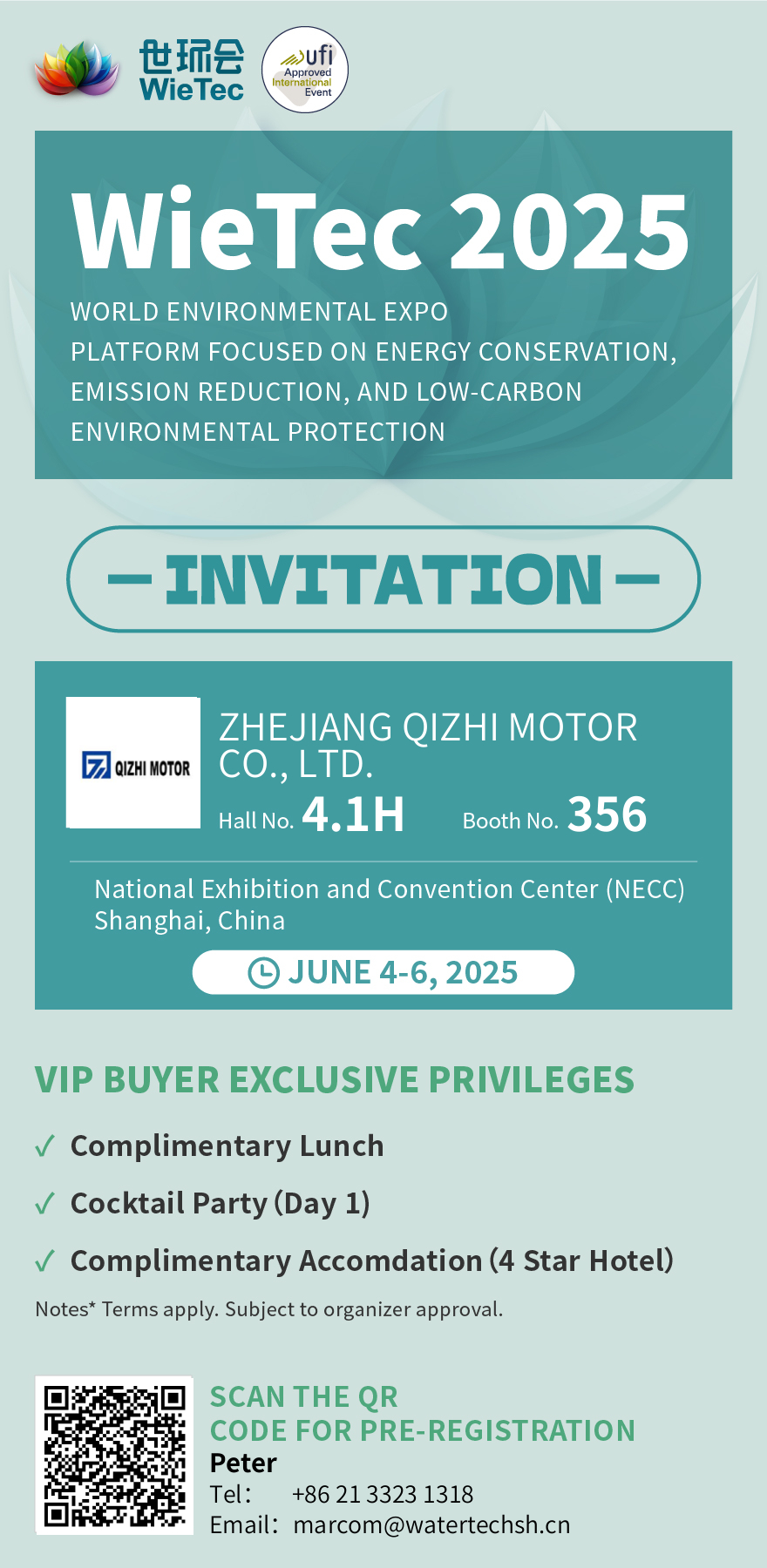 ZHEJIANG QIZHI MOTOR .,LTD. to Showcase Green Innovation at Wie Tec 2025